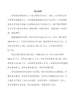 哈尔滨精密机械零部件项目可行性研究报告.docx