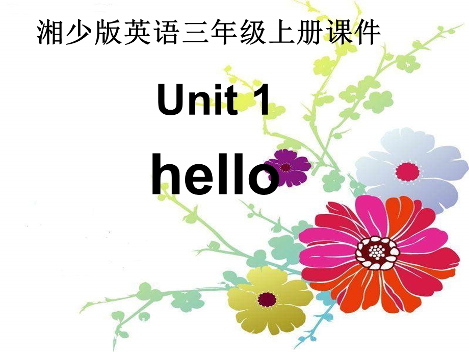 湘少版三上Unit1Hell.ppt_第1页