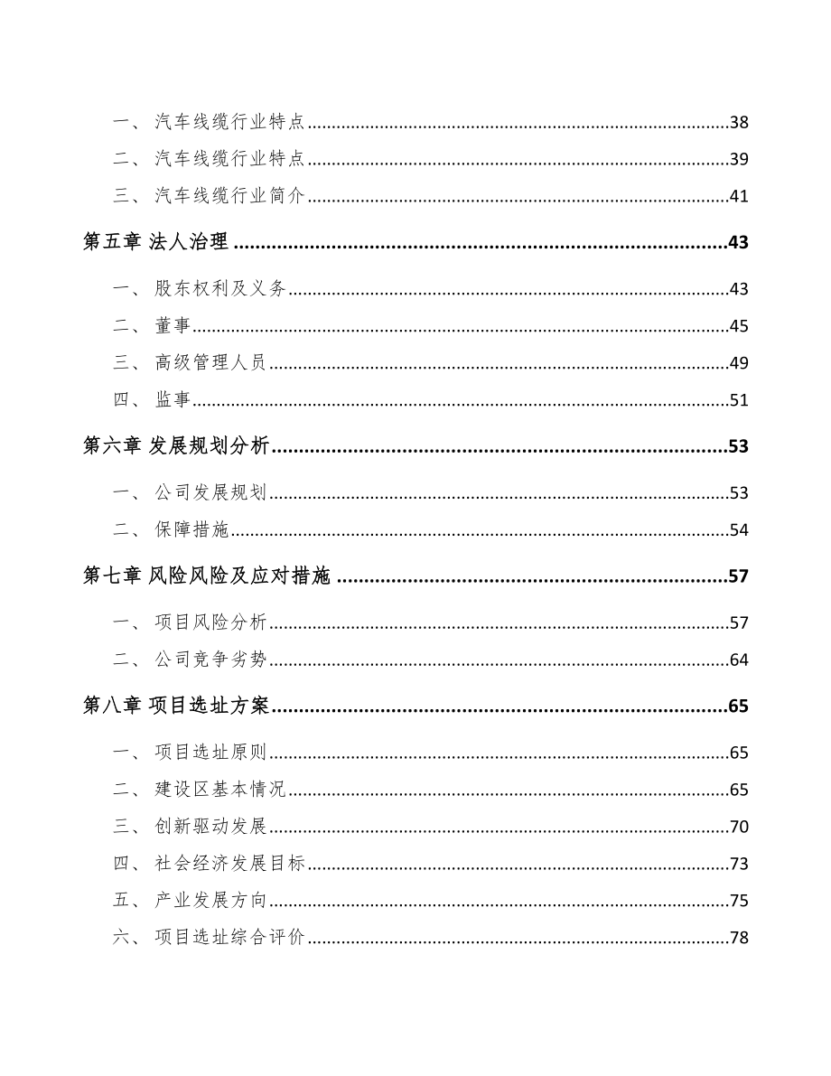 哈尔滨关于成立汽车线缆公司可行性研究报告.docx_第3页