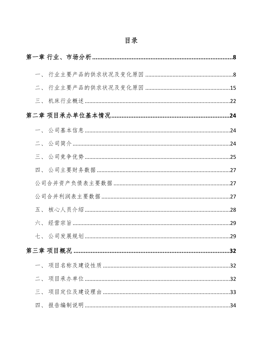 哈尔滨数控轧辊磨床项目可行性研究报告.docx_第1页