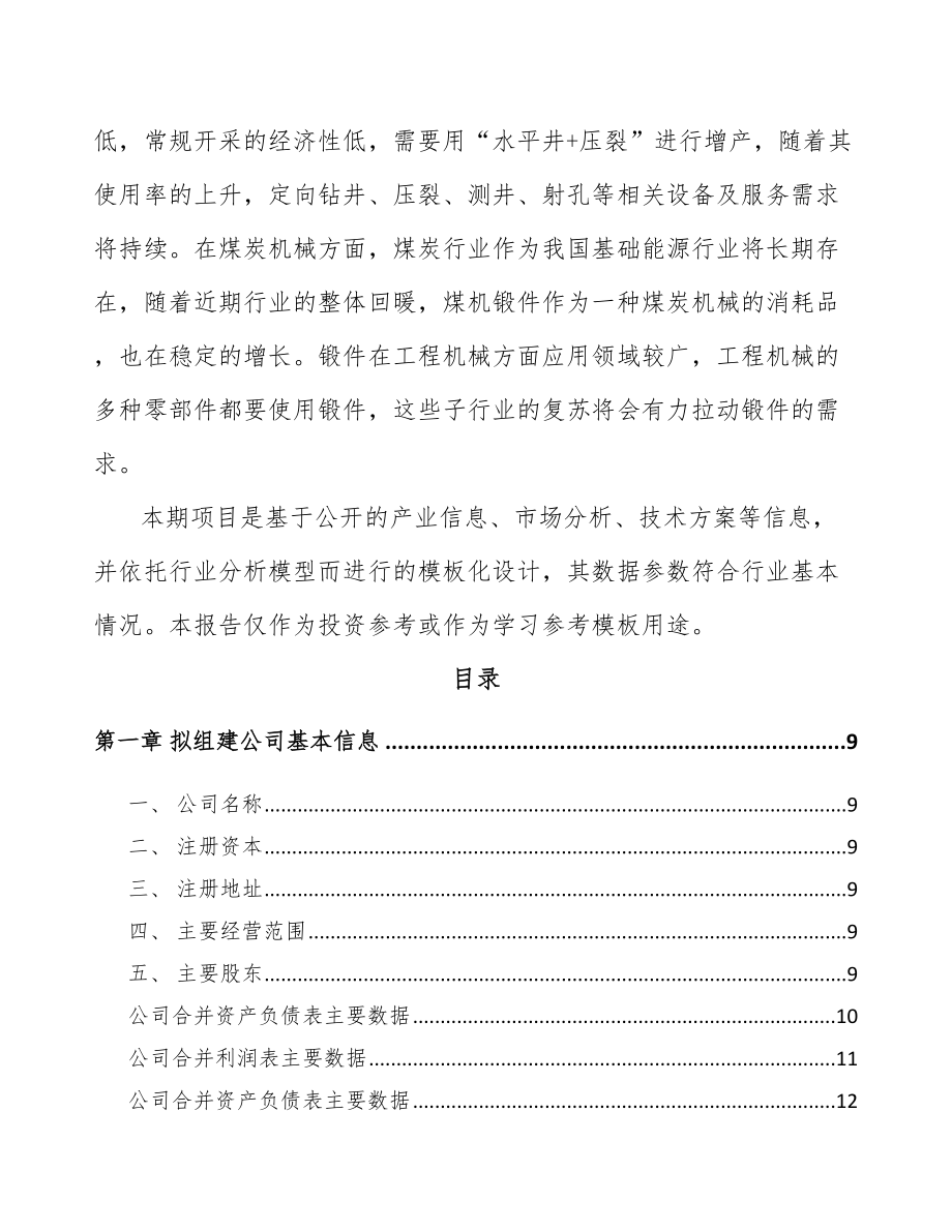 唐山关于成立大型锻件公司可行性研究报告.docx_第3页