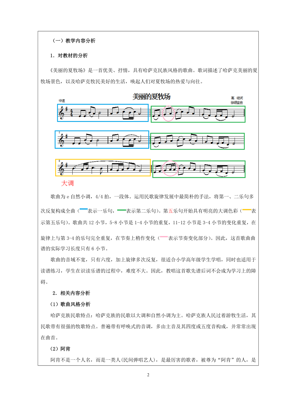 美丽的夏牧场教学设计.doc_第2页