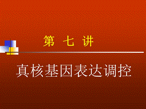 现代分子生物学第七章真核生物基因表达调控.ppt