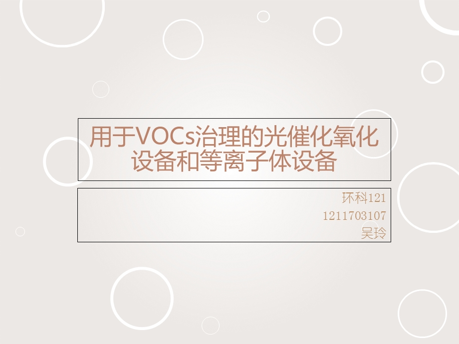 用于VOCs治理的光催化氧化设备和等离子体设备.ppt_第1页