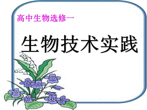 生物选修一第一节.ppt