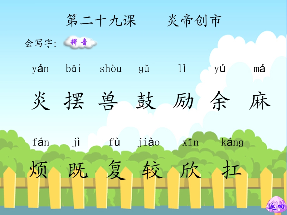 炎帝创市生字词学习.ppt_第2页