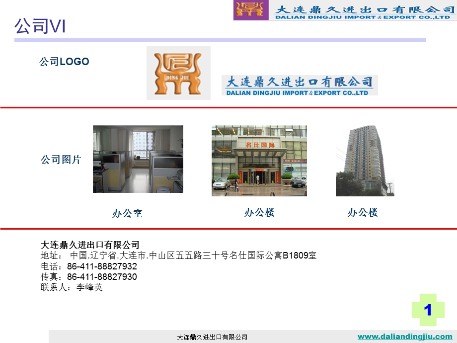 大连鼎久进出口有限公司门户网站内容.ppt_第2页