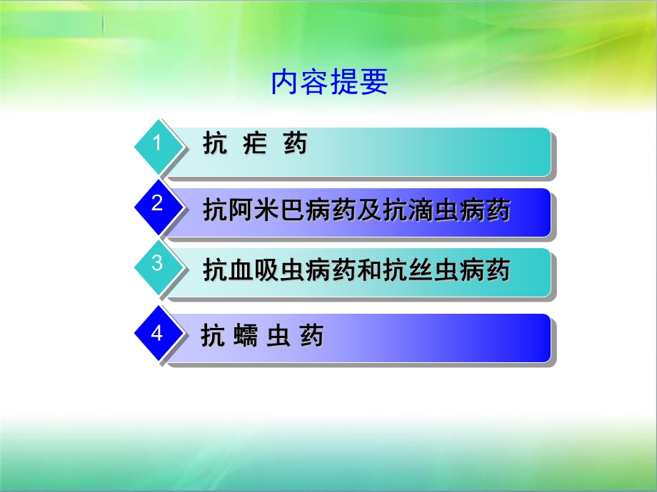 药理学课件32-2抗寄生虫药.ppt_第2页