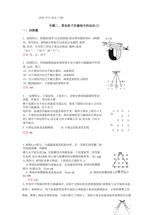 专题二、带电粒子在磁场中的运动.docx