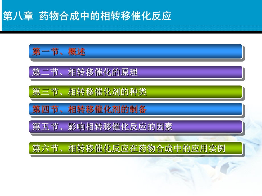 药物合成中的相转移催化反应正式.ppt_第1页