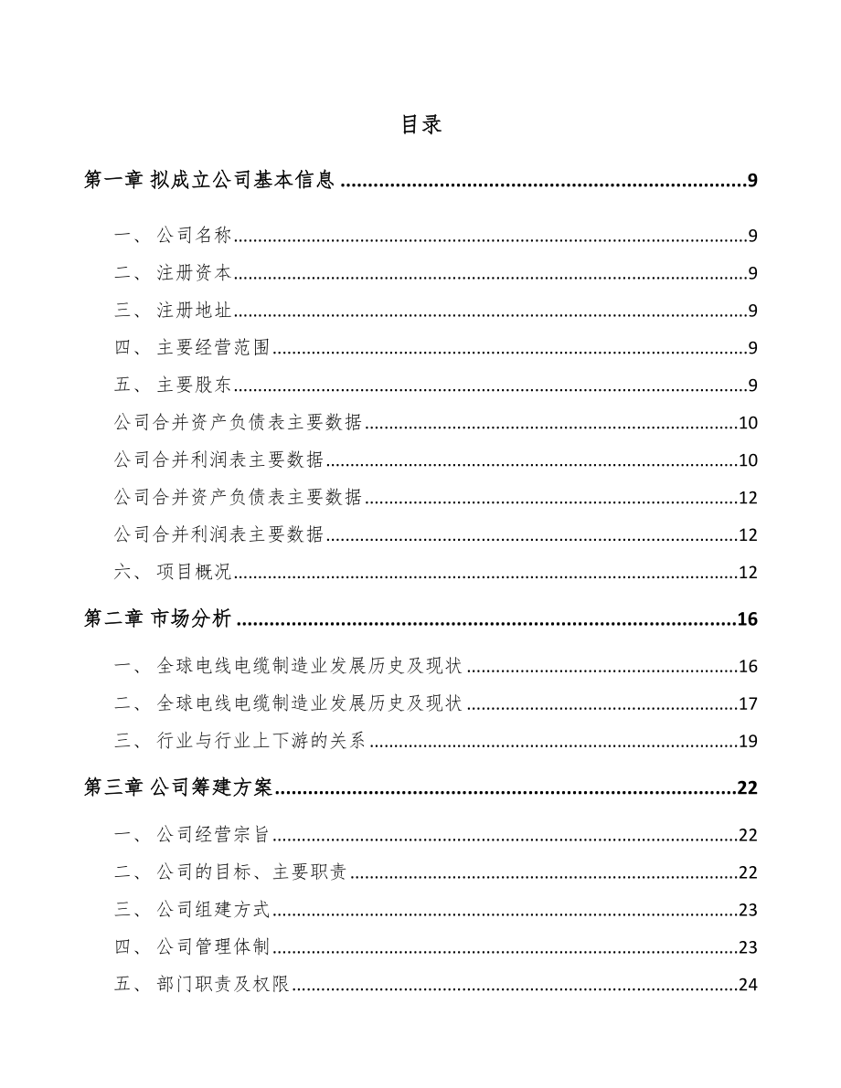 唐山关于成立数字通讯线缆公司可行性研究报告.docx_第2页