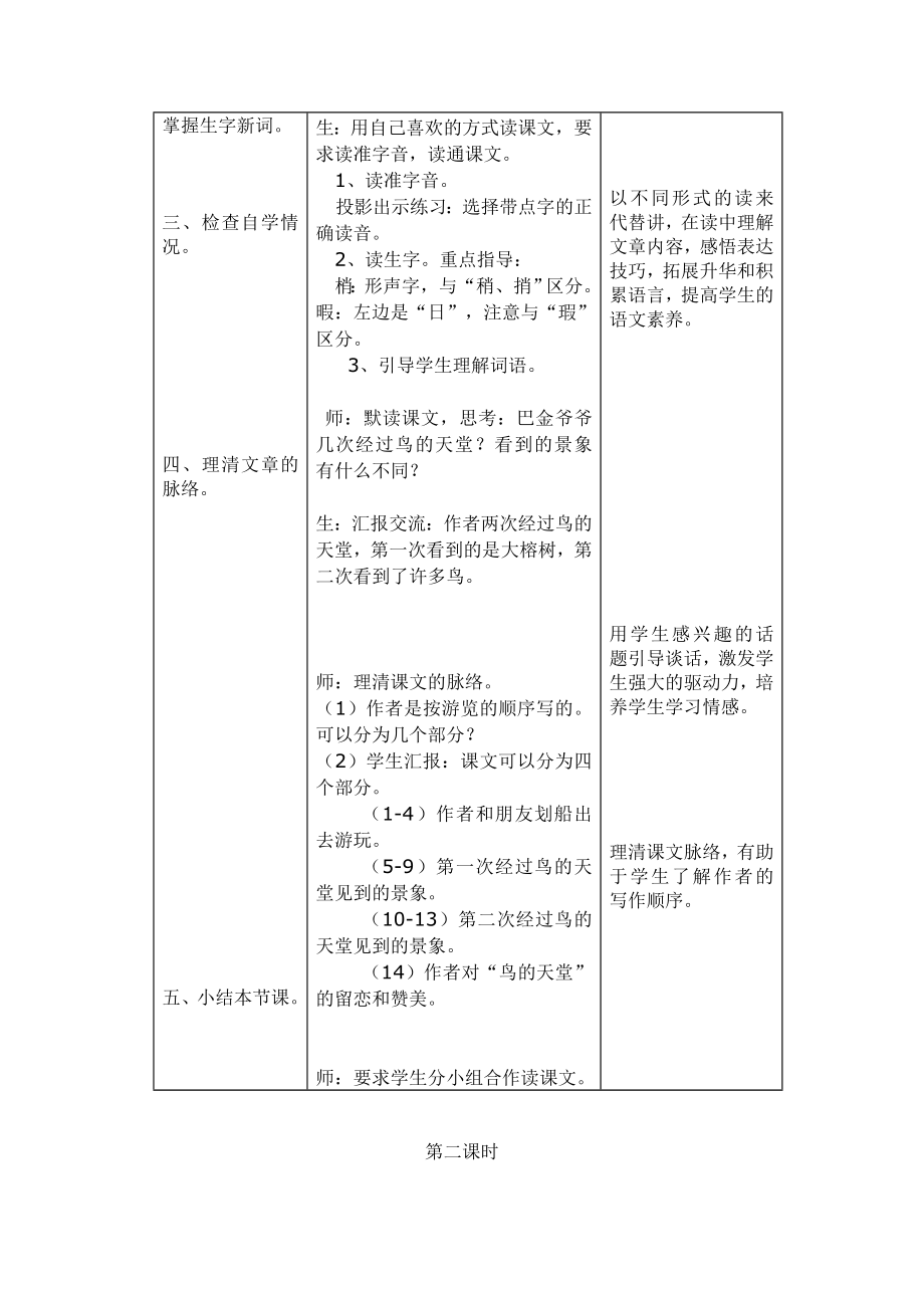 鸟的天堂教学设计2 .doc_第2页