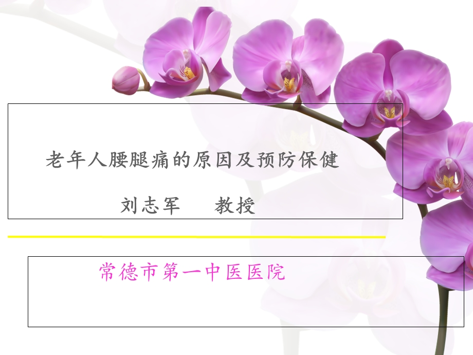 老年人腰腿痛科普讲座.ppt_第1页