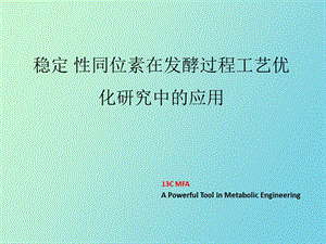 稳定性同位素讲座.ppt