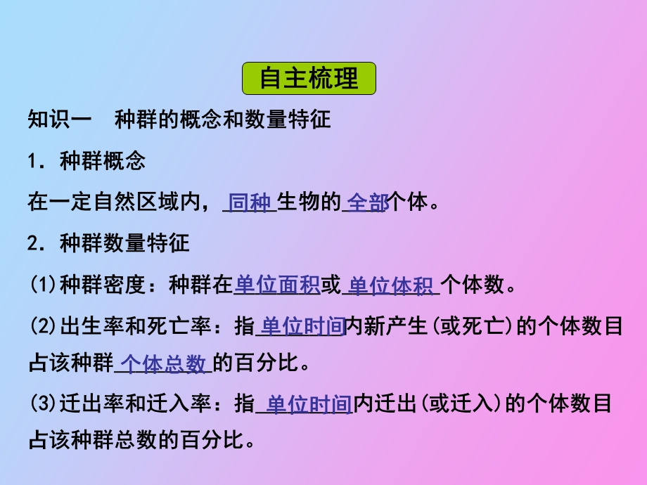 种群的特征及数量变化.ppt_第1页