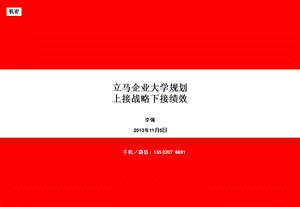 立马企业大学规划.ppt