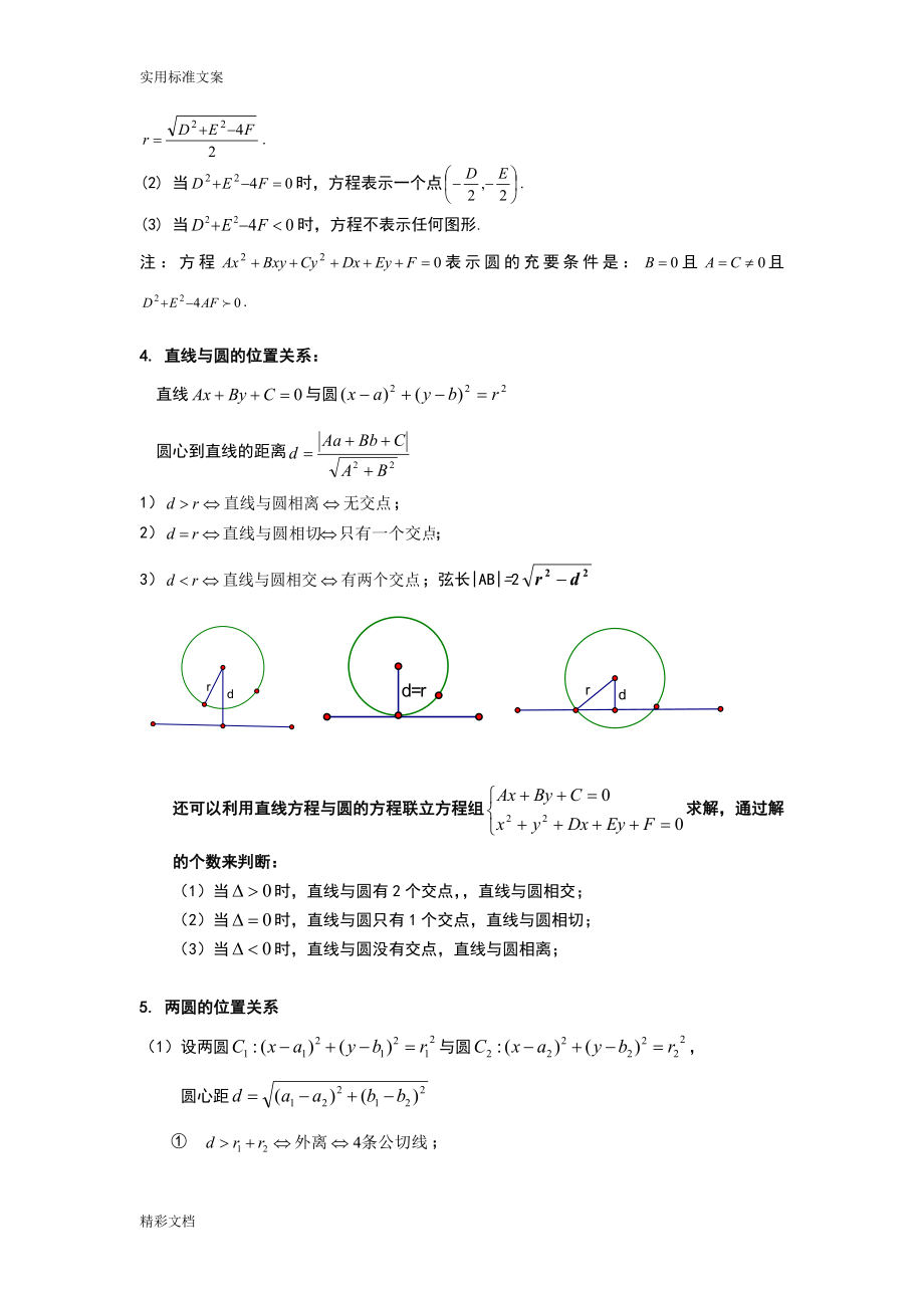 圆与方程知识点的总结典型例题.doc_第2页