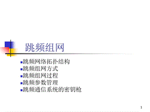 跳频组网及自适应跳频.ppt