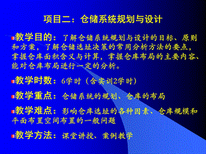 仓储系统规划与设计.ppt