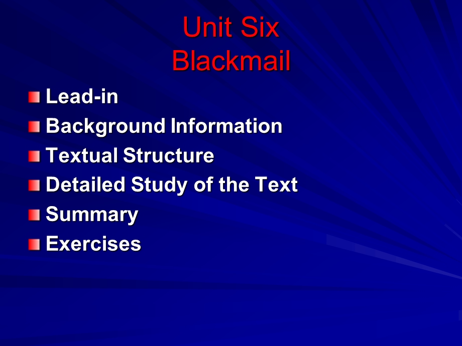 高级英语第三课Blackmail课件.ppt_第1页