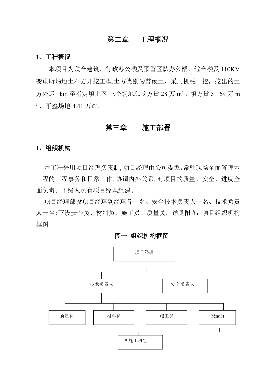 土石方施工组织设计【模板范本】.doc_第2页