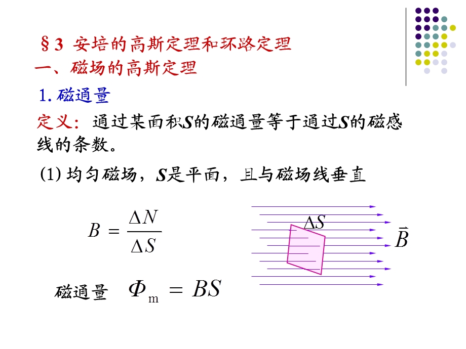 磁场的高斯定理和安培环路定律.ppt_第1页