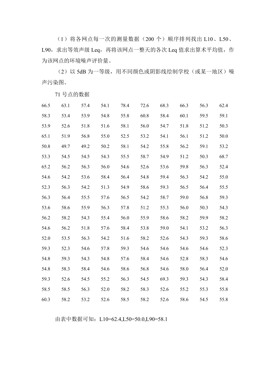 校园环境噪声监测实验报告【精选】.doc_第3页