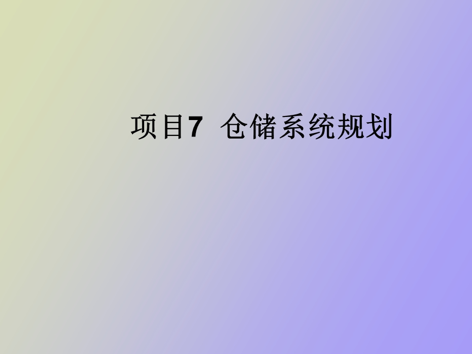 项目仓储系统规.ppt_第1页