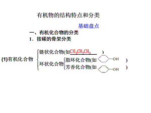 《有机化学基础-有机物的结构特点和分类》.ppt