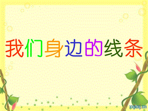 《我们身边的线条》课件(人美版一年级美术下册课件).ppt