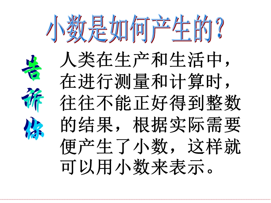 (人教新课标)四年级数学下册课件-小数的产生和意义.ppt_第3页