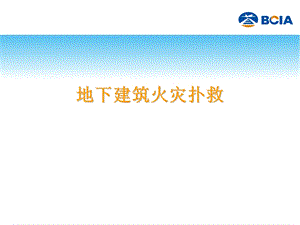 《初级战斗员知识汇编》地下建筑火灾扑.ppt