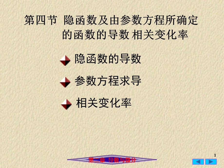 隐函数及参数方程导数.ppt_第1页