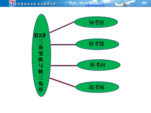 专题二第二讲三角变换与解三角形.ppt