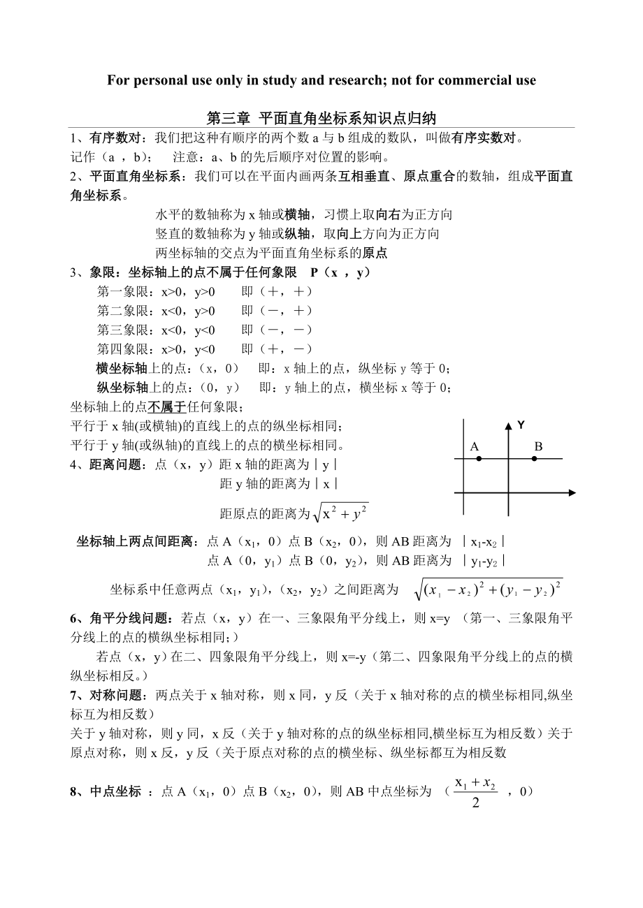 图形与坐标练习-知识点.doc_第1页