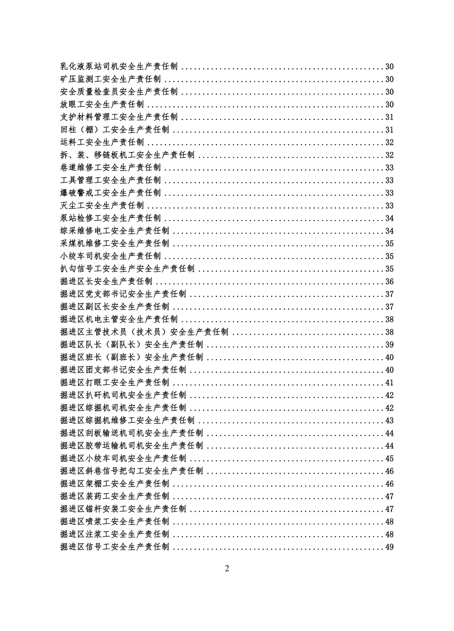 矿业公司安全生产责任制汇编 .doc_第2页