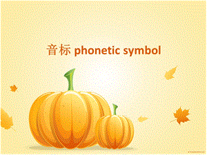 音标phoneticsymbol.ppt