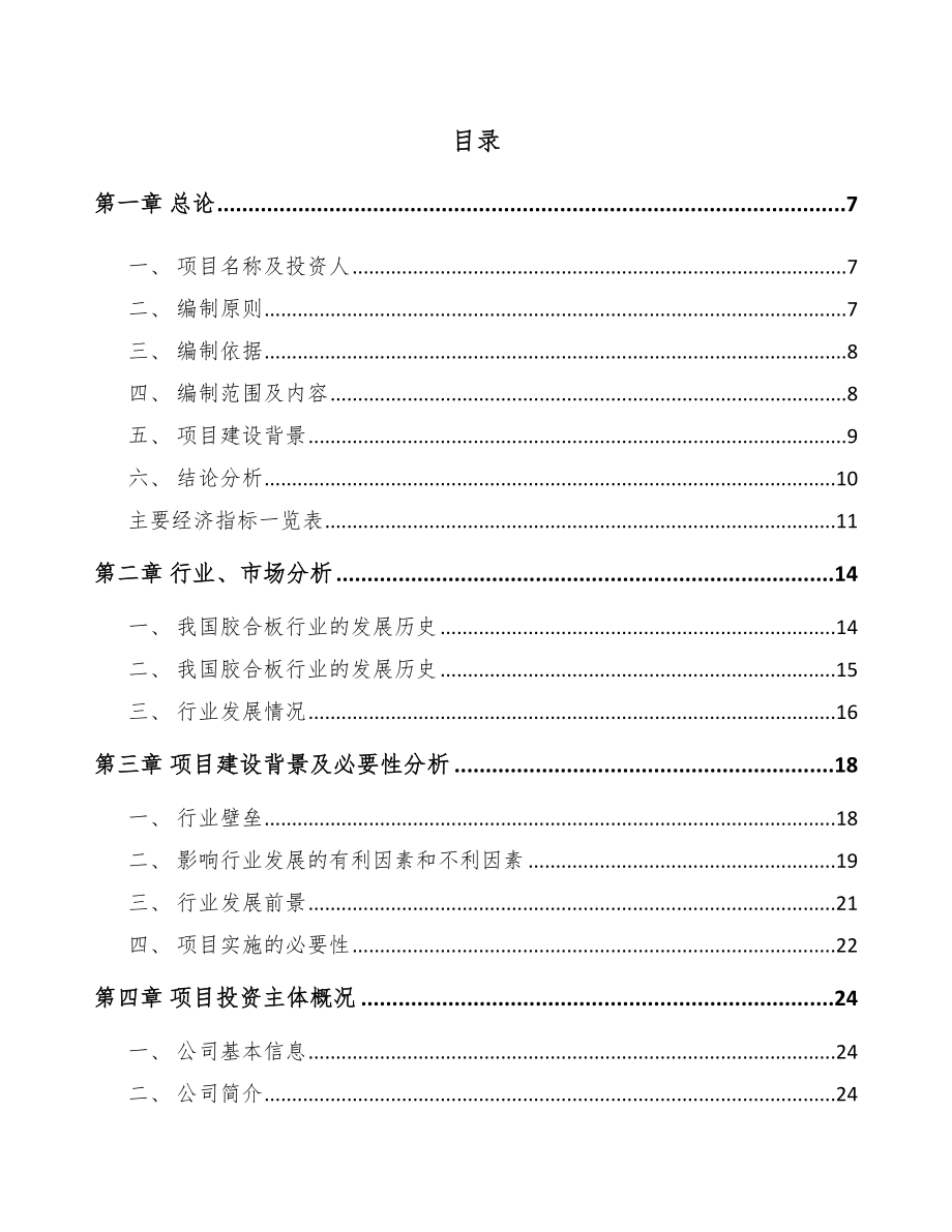 四川胶合板项目可行性研究报告.docx_第1页