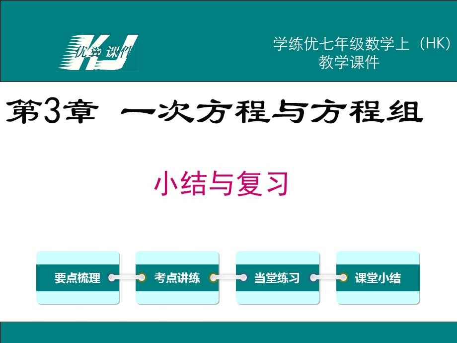 七年级上数学(沪科版)教学课件-第3章小结与复习.ppt_第1页