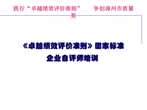 《卓越绩效评价准则》国家标准.ppt