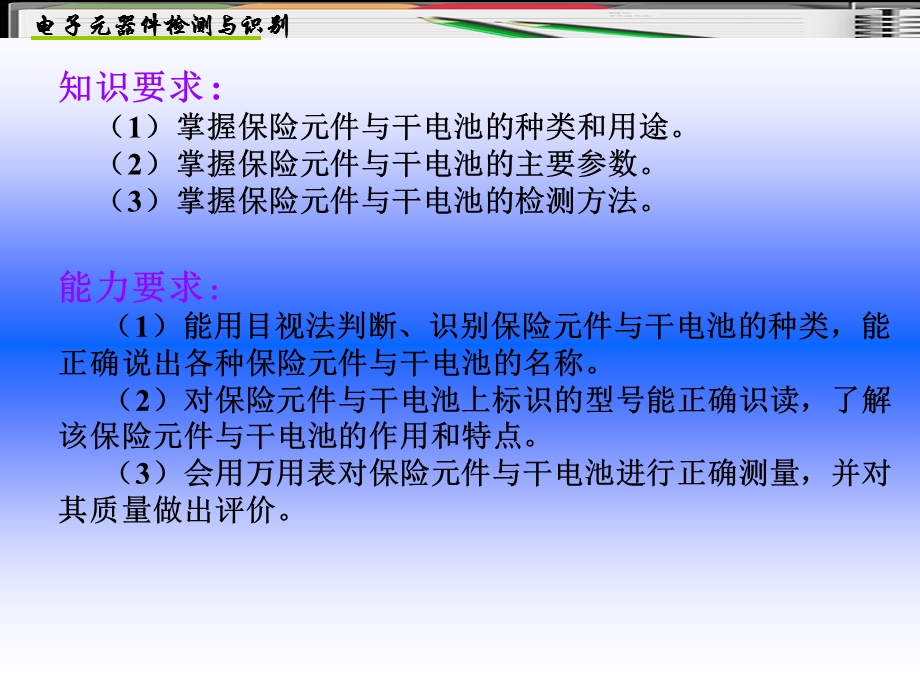 项目15保险元件与干电池的检测与识别.ppt_第2页