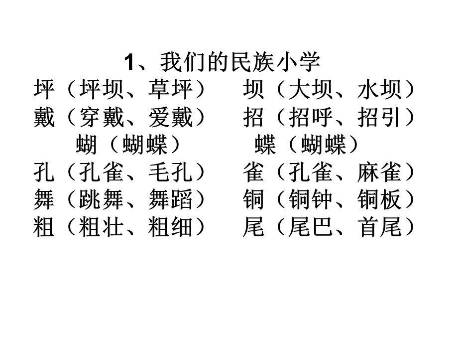 三年级上册语文生字组词.ppt_第1页