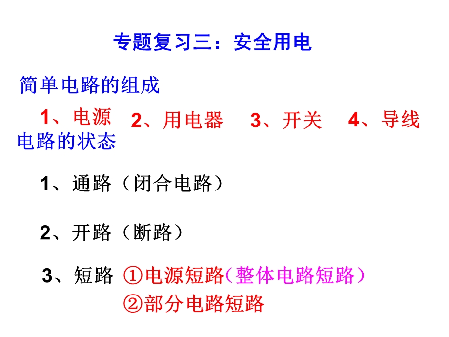 八下专题题复习三：安全用电.ppt_第1页