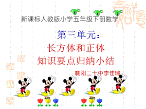 长方体知识点小结.ppt