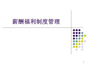 薪酬福利制度管理.ppt