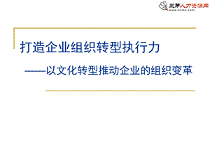 打造企业组织转型执行力.ppt