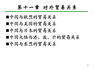 中国对外贸易概论浙江工商大学王国安ppt第11章.ppt