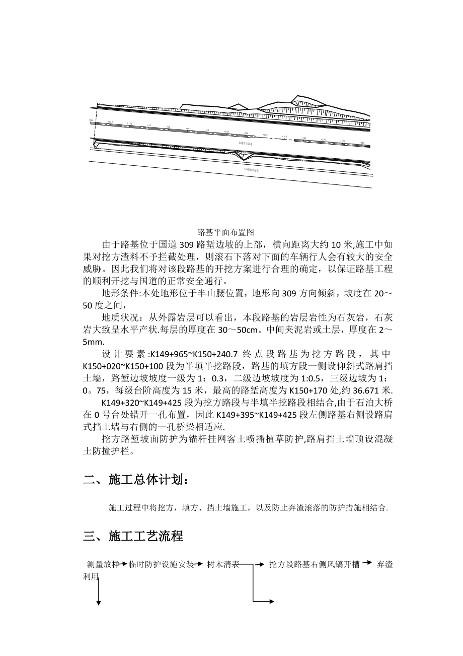 国道309侧路基石方开挖安全施工方案.doc_第2页