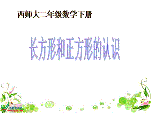 西师大版数学二下长方形和正方形的认识课件之二.ppt