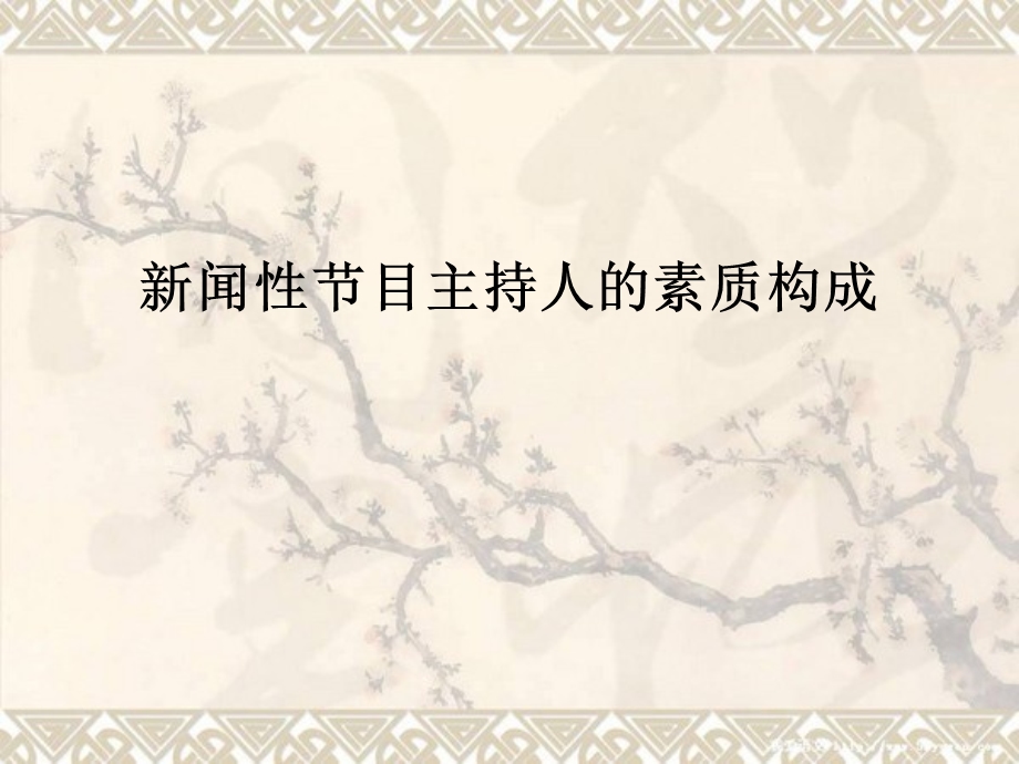 闻性节目主持人的素质构成.ppt_第1页